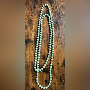 Teal Beaded Necklace